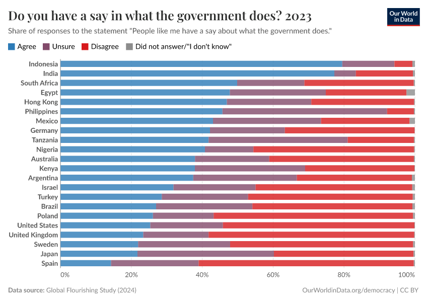 Do you have a say in what the government does?